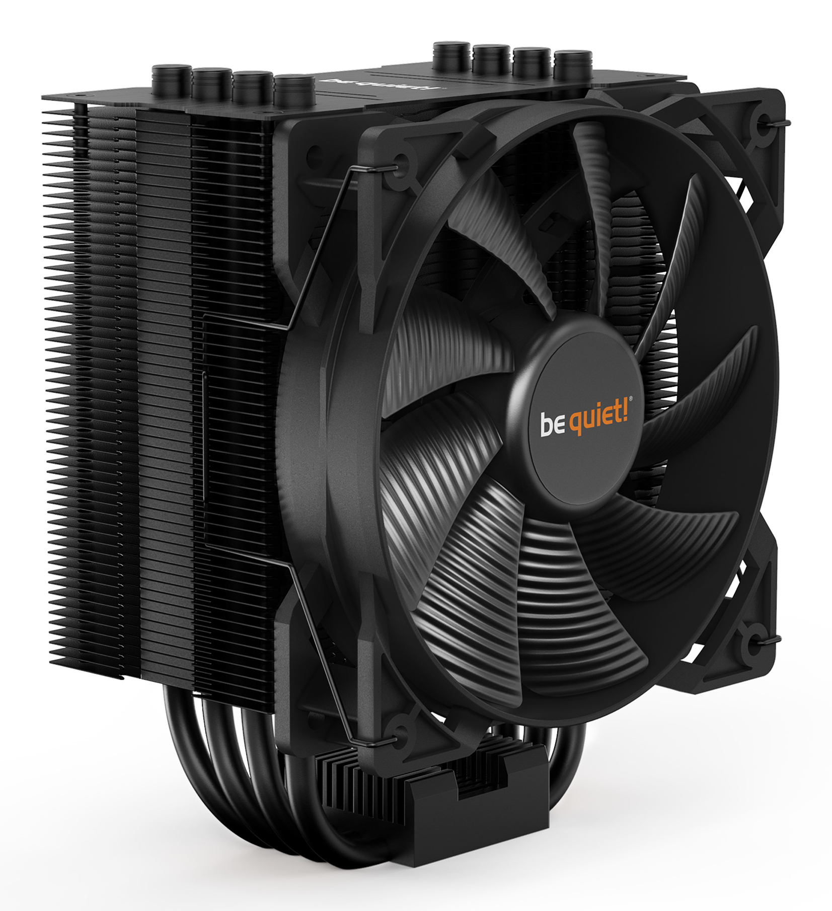 be quiet! Pure Rock 2 Black CPU Cooler, Single 120mm PWM Fan, For Intel Socket: 1700/1200 / 2066 / 1150 / 115…
