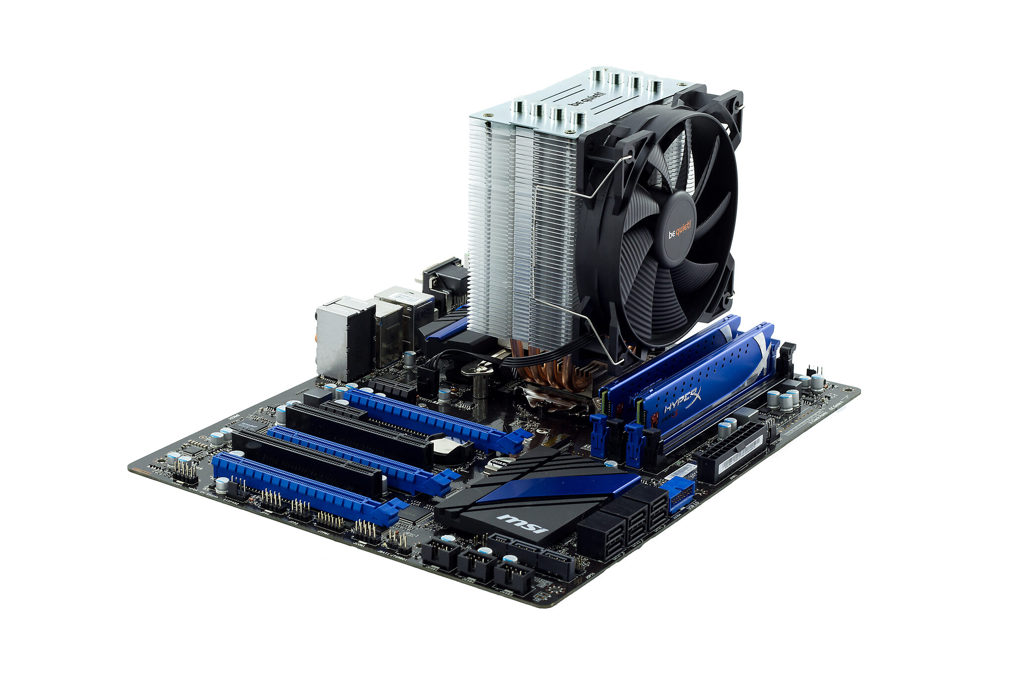 be quiet! Pure Rock Processor Cooler 12 cm Black, Copper, Silver
