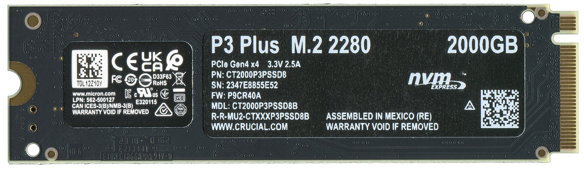 Crucial P3 Plus 2TB