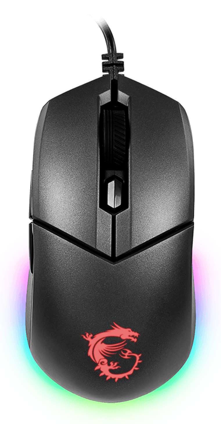 MSI CLUTCH GM11 WHITE Gaming '2-Zone RGB, upto 5000 DPI, 6 Programmable button, Symmetrical design, OMRON Swi…