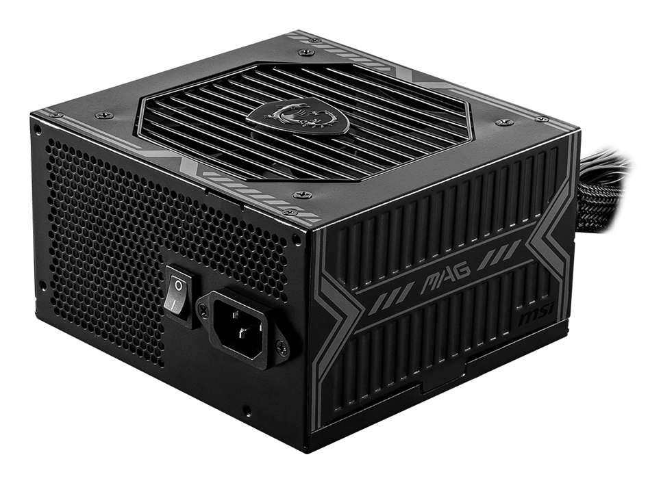 MSI MAG A650BN UK PSU '650W, 80 Plus Bronze certified, 12V Single-Rail, DC-to-DC Circuit, 120mm Fan, Non-Modu…