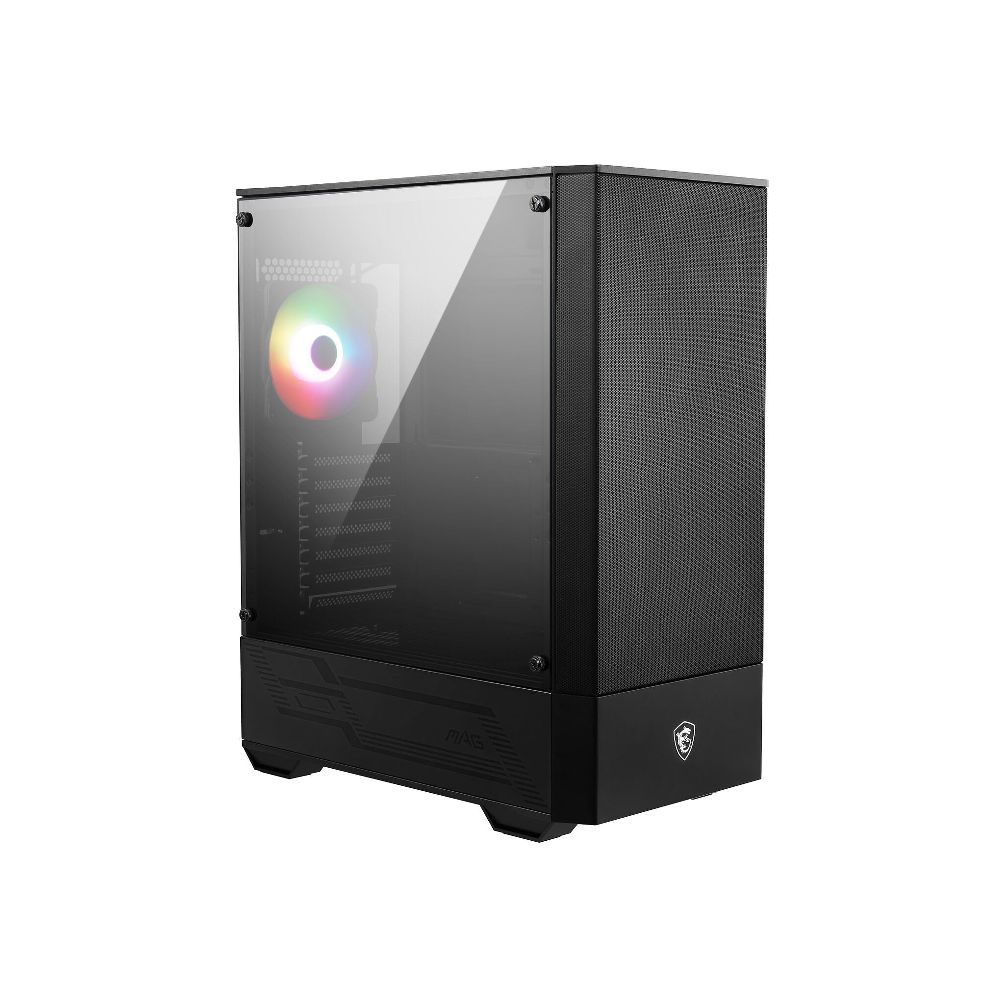 MSI MAG FORGE 111R Mid Tower Gaming 'Black, 1x 120mm ARGB PWM Fan, 1-6 ARGB Hub, Mystic Light Sync, Tempered…