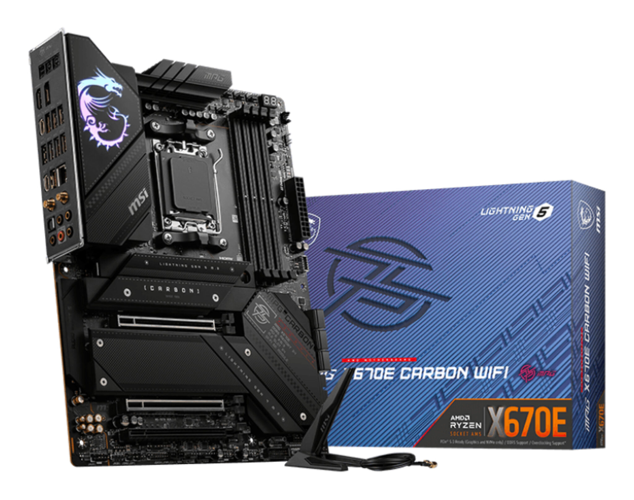 MSI MPG X670E CARBON WIFI AMD X670 Socket AM5 ATX