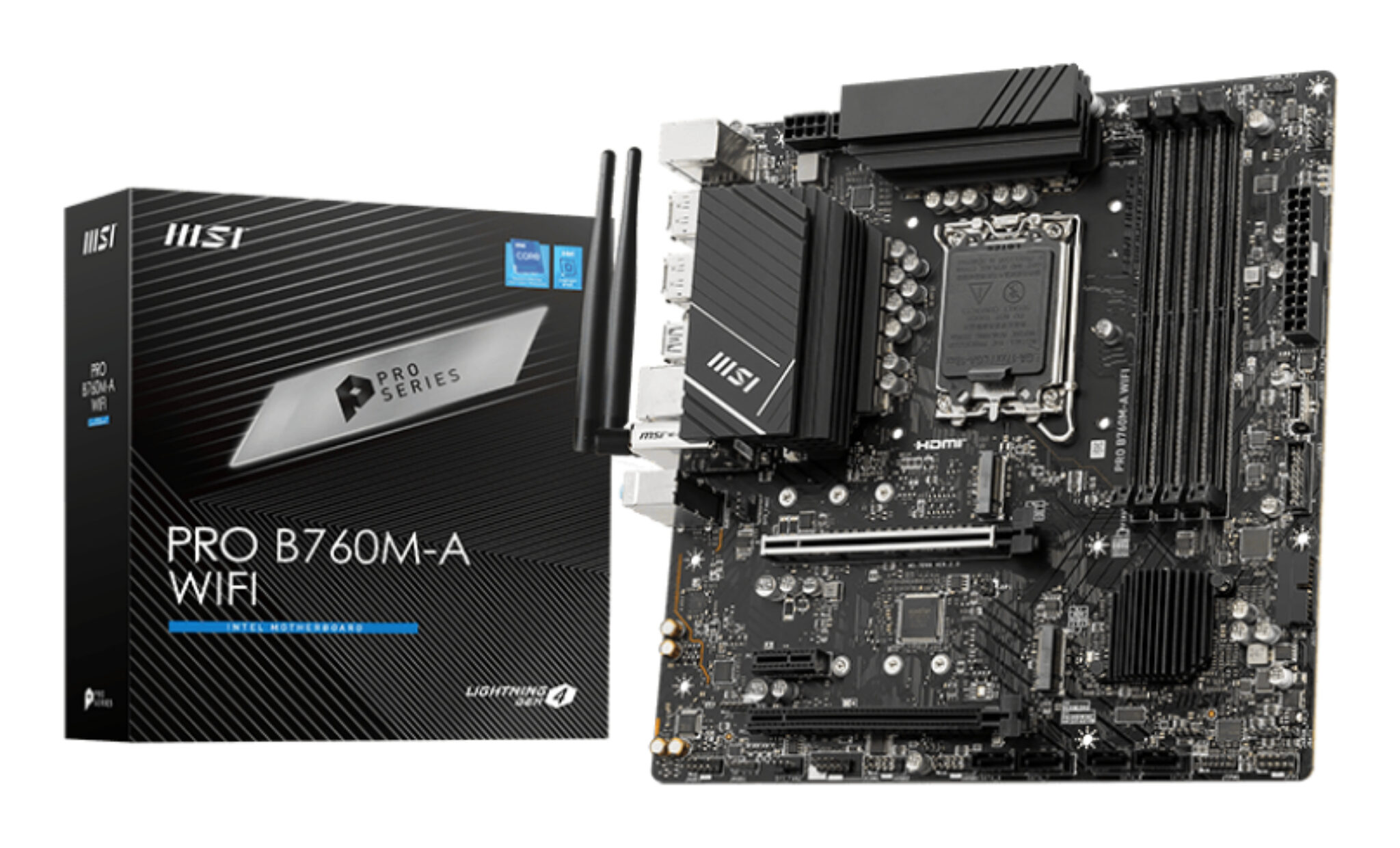 MSI PRO B760M-A WIFI Intel B760 LGA 1700 micro ATX