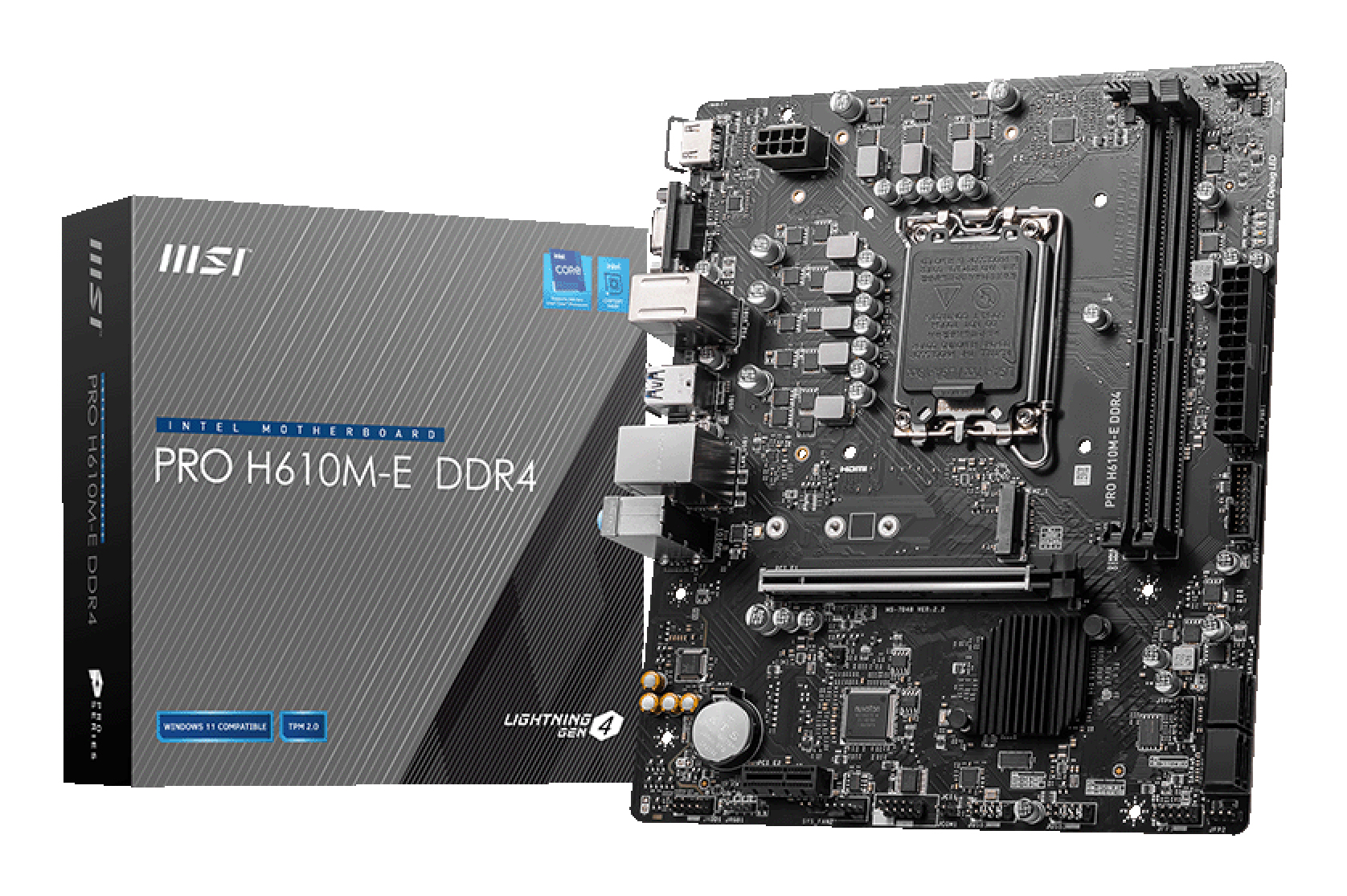 MSI PRO H610M-E DDR4 Intel H610 LGA 1700 micro ATX