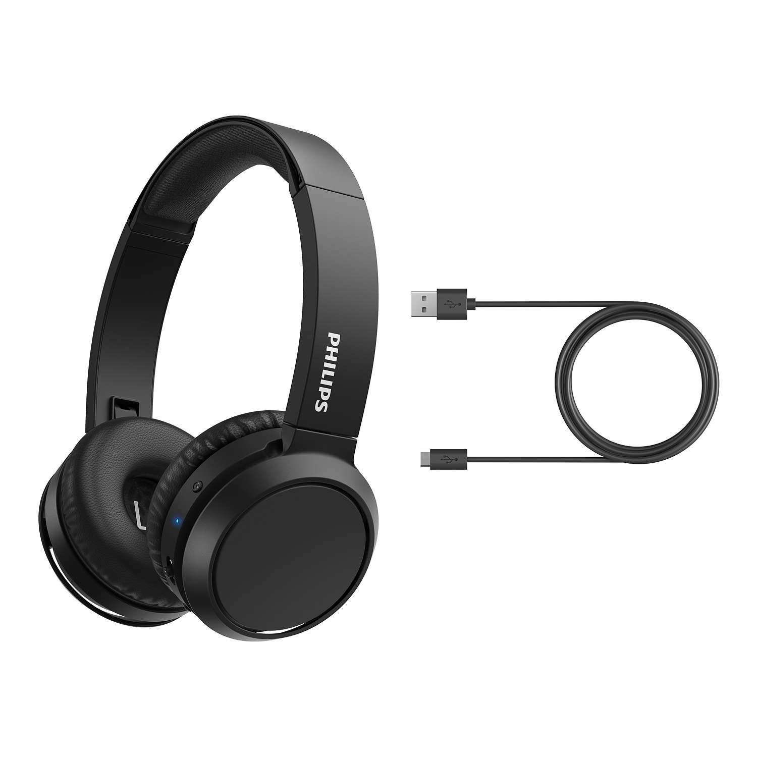 Philips 4000 series TAH4205BK/00 headphones/headset Wireless Head-band Calls/Music USB Type-C Bluetooth Black
