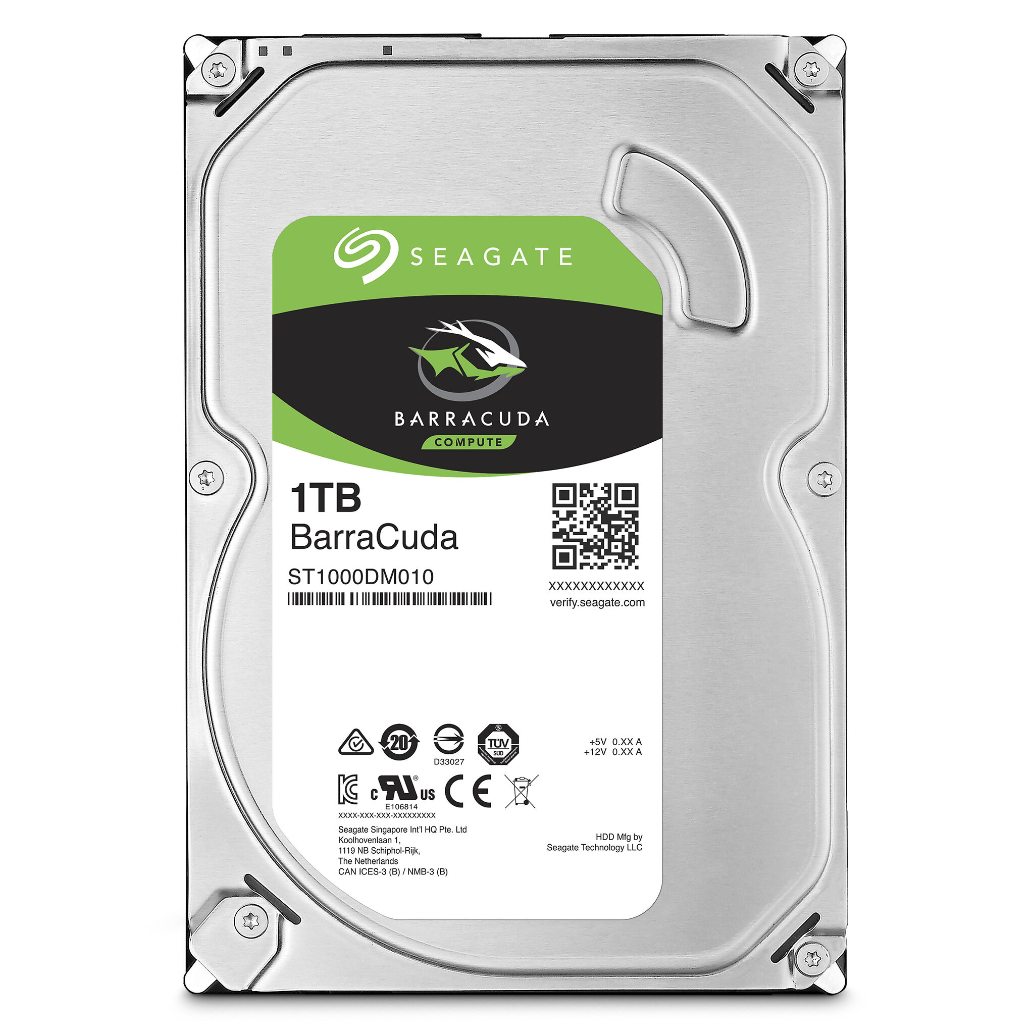 Seagate Barracuda ST1000DM010 1 TB 7200 RPM 64 MB 3.5" Serial ATA III