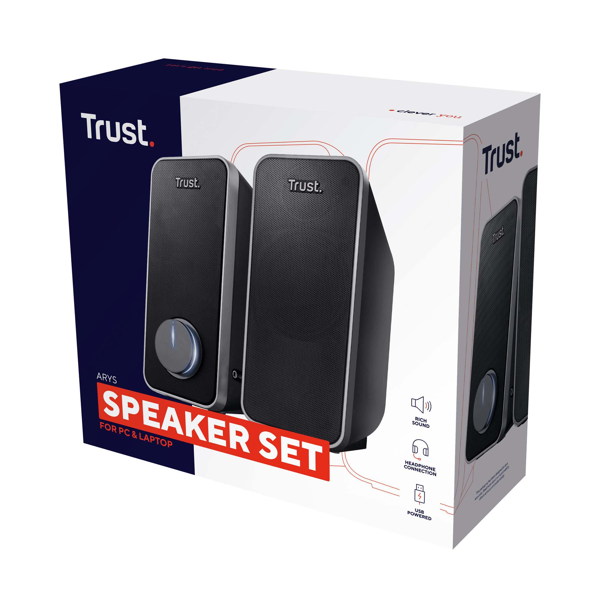 Trust 20179 loudspeaker Black Wired 14 W