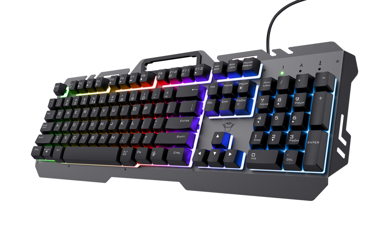Trust GXT 853 ESCA keyboard Gaming USB French Black
